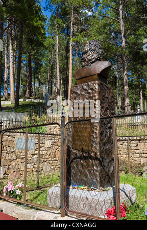 Grave of Wild Bill Hickok in Mount Moriah Cemetery, Deadwood, South Dakota, USA Stock Photo