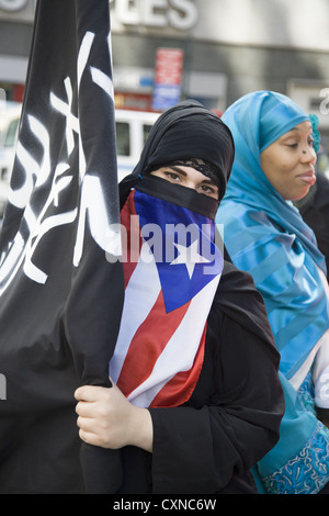 Annual Muslim American Day Parade on Madison Avenue in New York City. Stock Photo