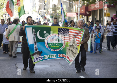 Annual Muslim American Day Parade on Madison Avenue in New York City. Stock Photo