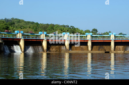 Aruvikkara Dam in Karamana river at Kerala Trivandrum, one of the major Irrigation Dam in India Stock Photo