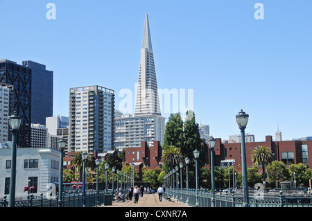 San Francisco Skyline as Viewed from Pier 7 Stock Photo