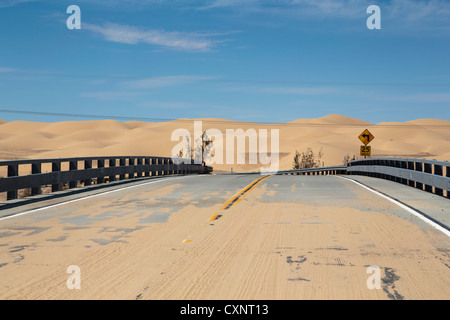 Imperial Sand Dunes, I-8, 'Kumeyaay Hwy', Winterhaven, CA Stock Photo