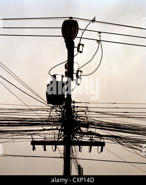 Telecommunications in Chiang Mai in Thailand in Southeast Asia Far East. Telecom Technology Technological Modern Communication Analogue Stock Photo