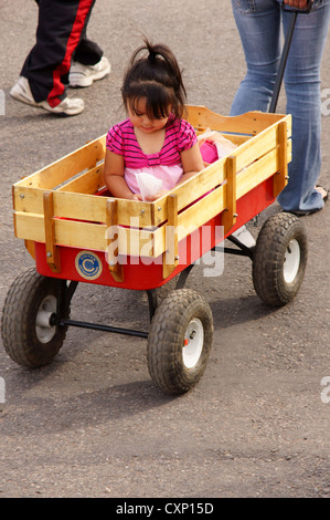 red wagons with wooden sides