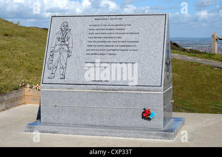 BOMBER COMMAND MEMORIAL AT BEACHY HEAD.  SUSSEX.  ENGLAND.  UK Stock Photo