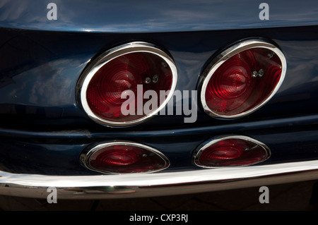 1966 Corvette Sting Ray tail lights Stock Photo