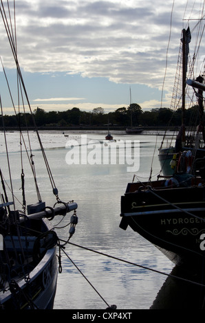 Barges at Maldon, Essex Stock Photo