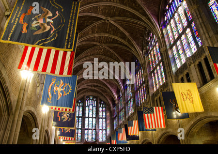 New York, West Point Academy. Historic Army Military collage, Cadet Chapel aka 'New' Chapel, c. 1910. Stock Photo