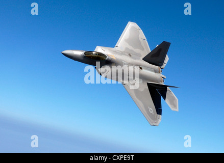 Virginia Air National Guard's 192nd Fighter Wing is the first Air National Guard unit in the country to fly the F-22 Raptor June 20, 2005. Stock Photo