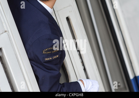 Part of the uniform of a bullet train driver/guard in Japan. Stock Photo