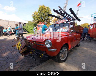 DAF 44 fire engine truck Stock Photo