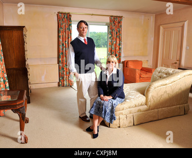 David Brudenell-Bruce Earl of Cardigan pictured with his second wife Joanne. Stock Photo