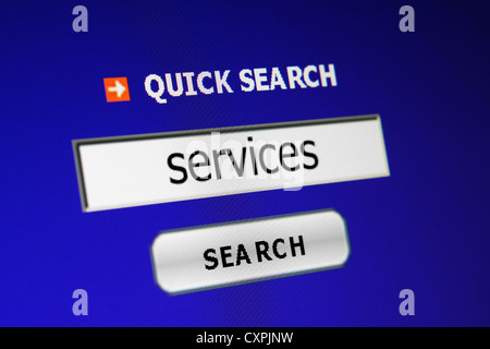 Web search concept Stock Photo