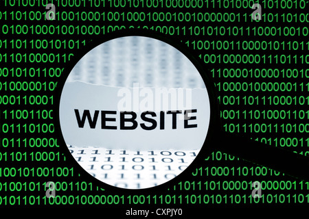 Web monitor concept Stock Photo