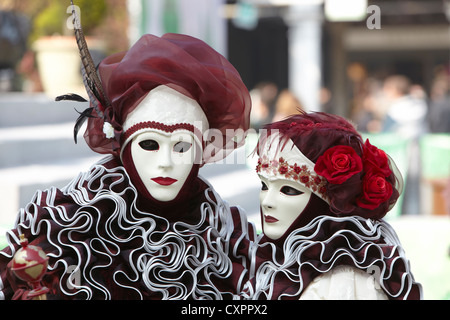 Royal Couple Venice Carnival Stock Photo