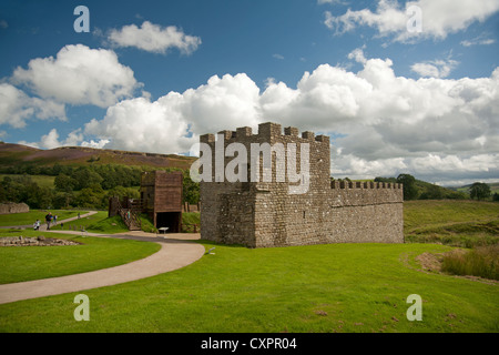 The reconstructed Roman Fort of Vindolanda near Bardon Mill is World Heritage Site, Northumberland.   SCO 8628 Stock Photo