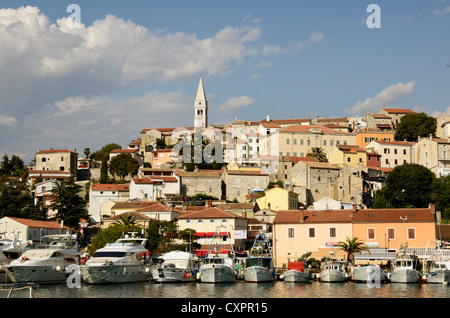 Marina and historical center of Vrsar, Istria, Croatia Stock Photo