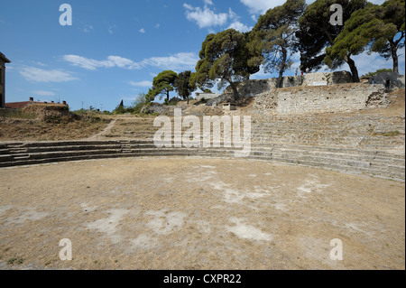 Pula in an ancient town on the croatian coast Stock Photo