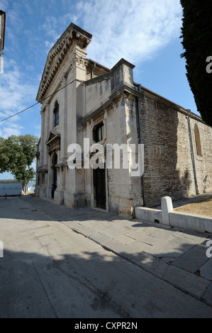 Pula in an ancient town on the croatian coast Stock Photo