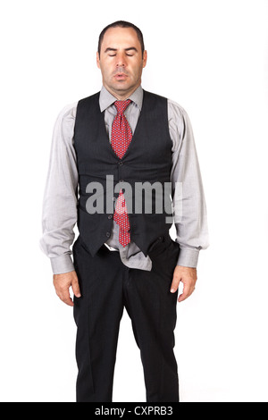 Portrait of a business man looking depressed Stock Photo