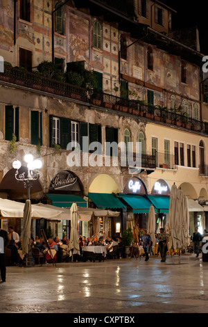 Piazza del Erbe, Verona, Italy Stock Photo