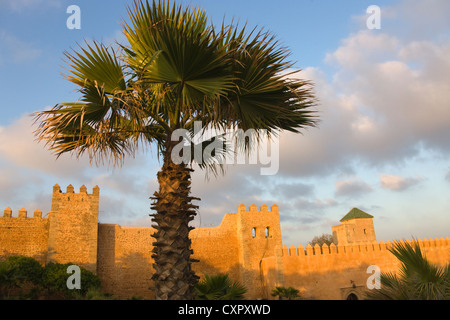 Outer Wall of Andalusian Gardens and Mohammad V Mausoleum, Kasbah des ...