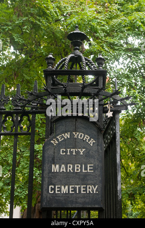 New York, NY - 7 Oct 2012 The New York City Marble Cemetery Stock Photo