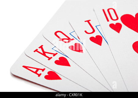 Royal flush Stock Photo