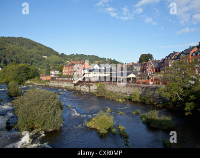 Town of Llangollen in North Wales Stock Photo