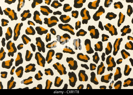 Leopard print material background Stock Photo