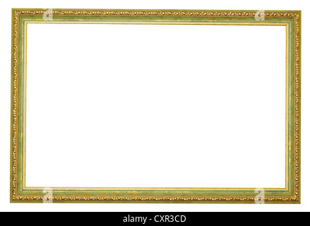 Picture gold frame with a decorative pattern Stock Photo