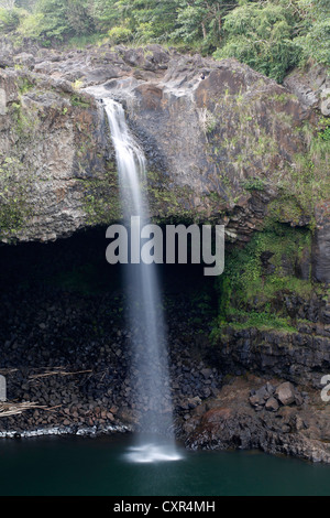 Rainbow Falls, waterfalls, near Hilo, Big Island, Hawaii, USA Stock Photo