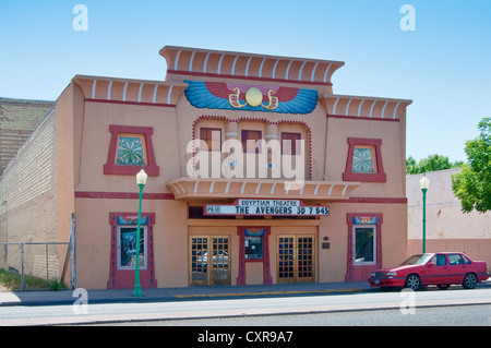 Egyptian Theater, built in 1927, in Delta, Colorado, USA Stock Photo