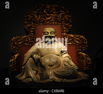 Chinese Art. Buddha Heshang. China, Qing Dynasty (1644-1911). Ny Carlsberg Glyptotek. Copenhagen. Denmark. Stock Photo
