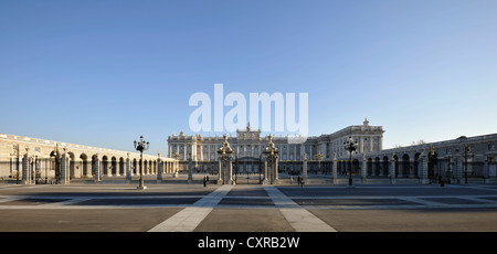 Main courtyard, Royal Palace of Madrid, Palacio Real, Madrid, Spain, Europe, PublicGround Stock Photo