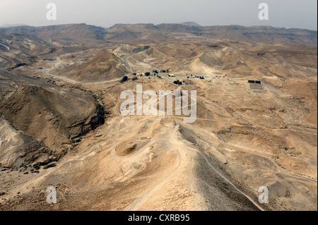 The Roman siege ramp, fortress of Masada, Masada National Park, Israel, Middle East, Western Asia, Asia Stock Photo