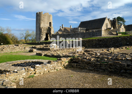 Farleigh Hungerford castle Somerset England. A fortified manor house built by the Hungerford family. Stock Photo