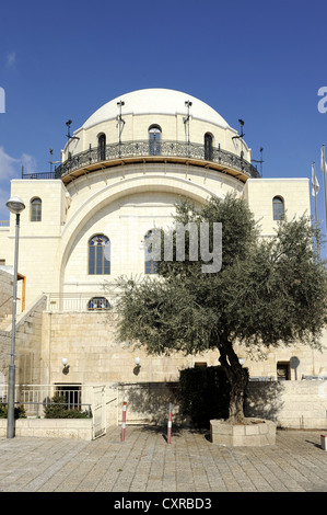 Hurva Synagogue, Jewish Quarter, Old City of Jerusalem, Israel, Middle East, Western Asia, Asia Stock Photo