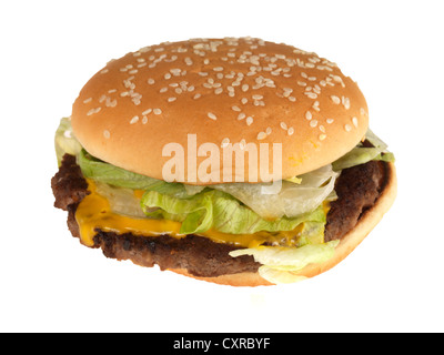 Quarter Pounder Delux Beefburger Stock Photo