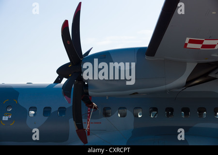 Engine twin-turboprop tactical military transport aircraft EADS CASA C-295 Stock Photo