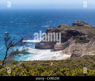 A view of Dias Beach from Cape Point - Table Mountain National Park, Cape of Good Hope,Western Cape, South Africa Stock Photo