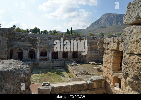 Fountain of Peirene, ancient Corinth, Corinth Municipality, Peloponnese region, Greece Stock Photo