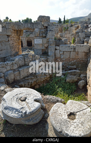 Fountain of Peirene, ancient Corinth, Corinth Municipality, Peloponnese region, Greece Stock Photo