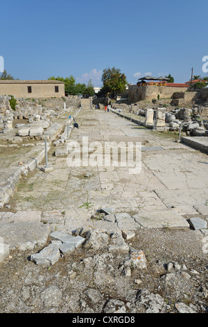 Lechaion Way, Ancient Corinth, Corinth Municipality, Peloponnese region, Greece Stock Photo