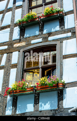 Historic old house in town of Riquewihr voges, France.