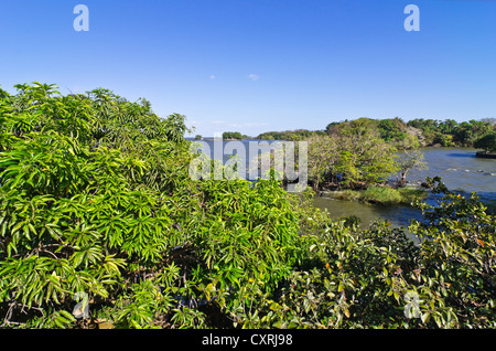 View of Lake Nicaragua, Isletas, Lago de Nicaragua, Nicaragua, Central America Stock Photo