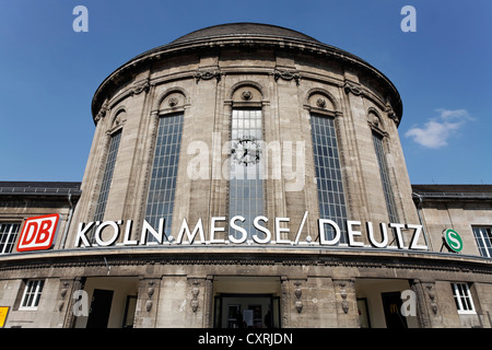Historic domed building, Koeln-Deutz station, Cologne, North Rhine-Westphalia, Germany, Europe Stock Photo