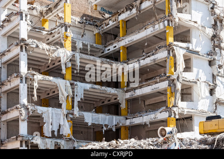 Demolition of a multi-storey carpark, Mitte district, Berlin, Germany, Europe Stock Photo