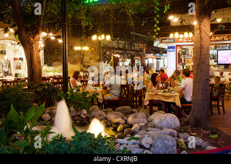 Restaurant at the bazaar of Fethiye, Lycian coast, Lycia, Turkey Stock Photo