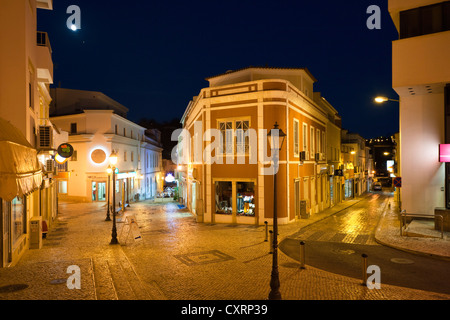 Silves in the evening, Algarve, Portugal, Europe Stock Photo